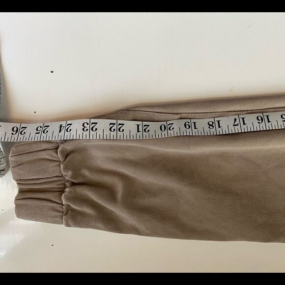 PacSun Tan Faux Suede Jogger Pants Size Small - Picture 9 of 14